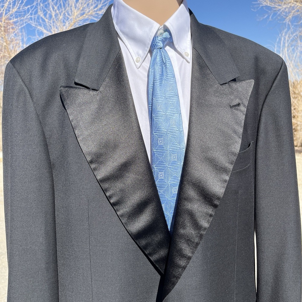 Hugo boss super 100 Wool Men's (44) made in Germany formal black business blazer